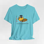 Wingspan Birdwatching graphic tee in White, front print design