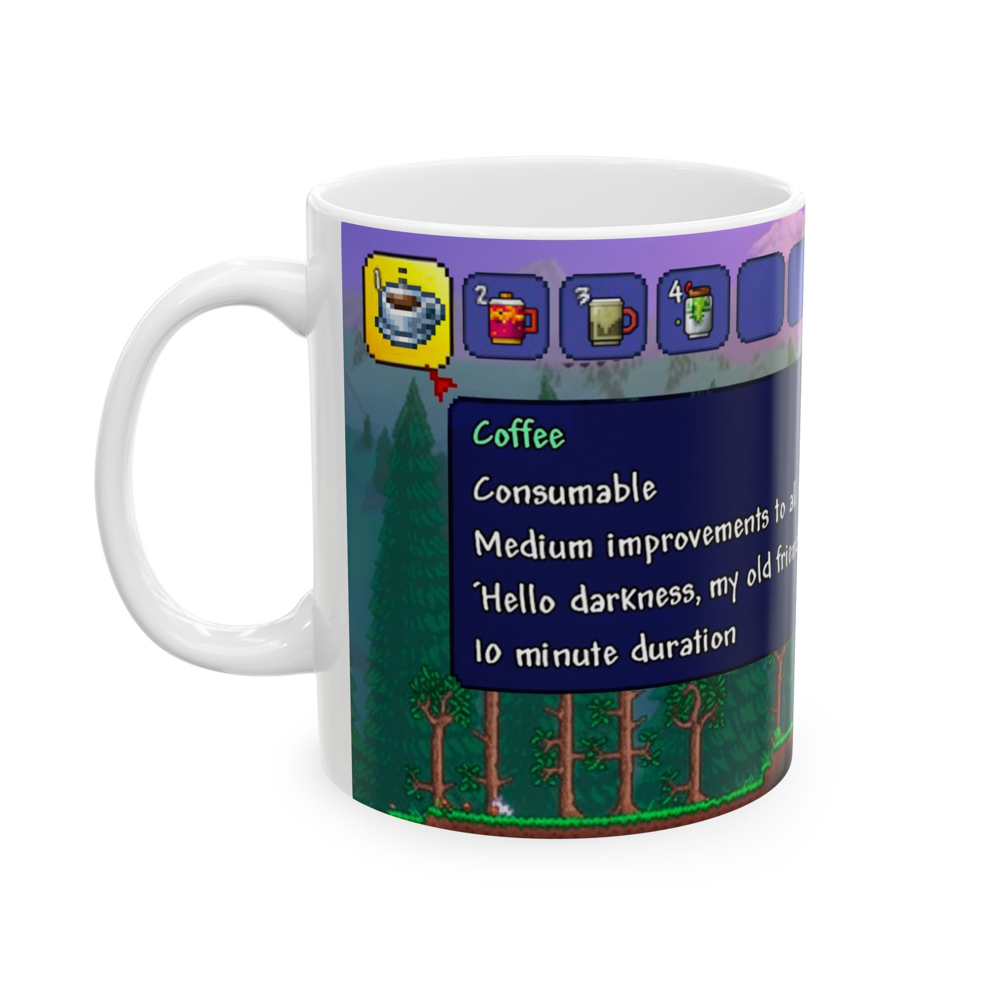 Terraria Mug — Pixel Art Coffee Cup Gift for Gamers | 11oz & 15oz