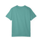 Mongo Is Appalled graphic tee in Denim, front print design