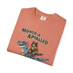 Mongo Is Appalled graphic tee in Denim, front print design