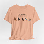 Wingspan Bird Lover graphic tee in Turquoise, front print design