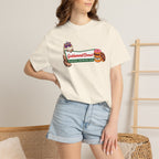 Princess Donut graphic tee in Crunchberry, front print design