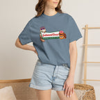 Princess Donut graphic tee in Berry, front print design