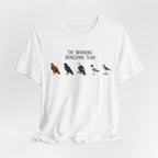 Wingspan Bird Lover graphic tee in White, front print design