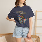 Mongo Is Appalled graphic tee in Berry, front print design