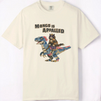 Mongo Is Appalled graphic tee in Butter, front print design