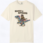 Mongo Is Appalled graphic tee in Berry, front print design