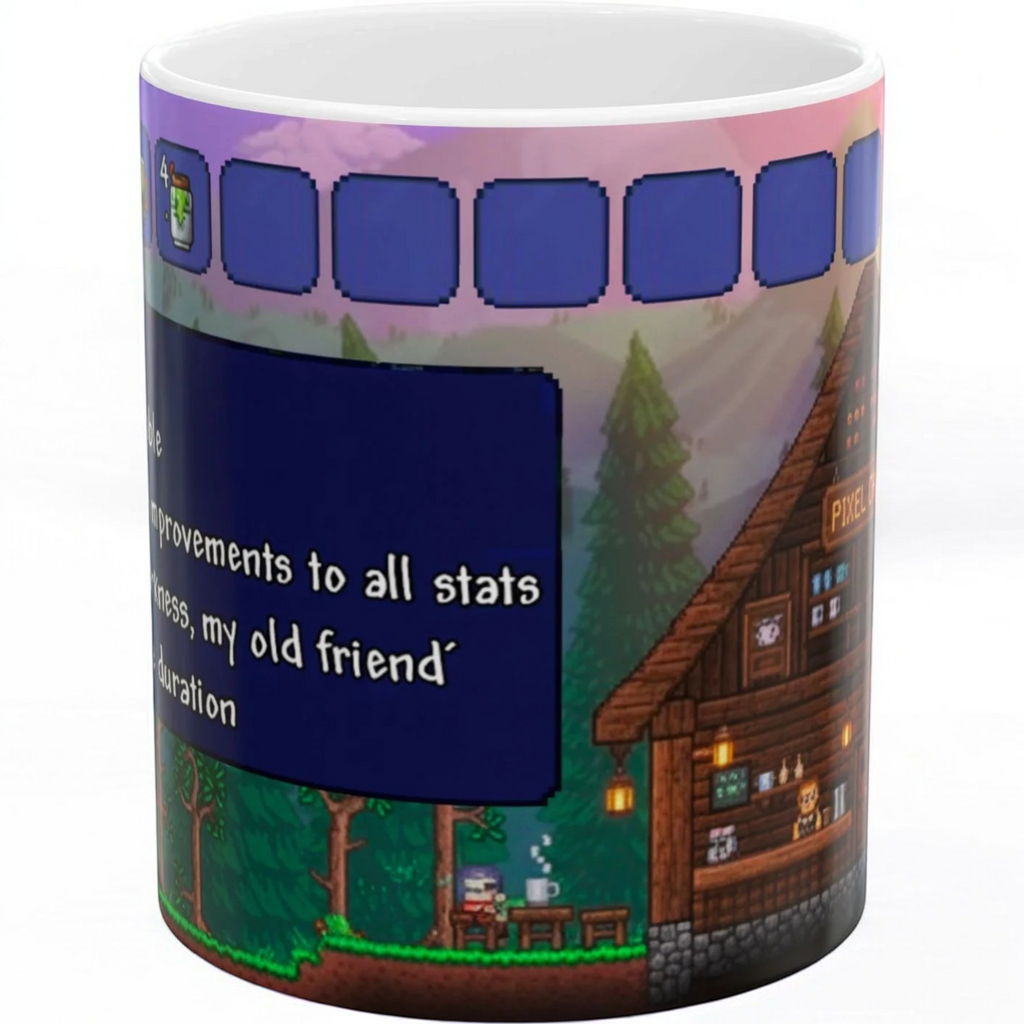 Terraria Mug — Pixel Art Coffee Cup Gift for Gamers | 11oz & 15oz